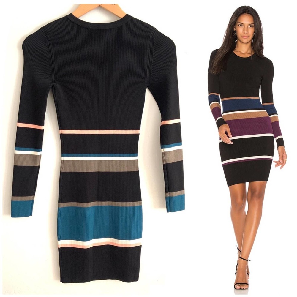 ARC Mia Stretch Ribbed Knit Bodycon Dress Size Small